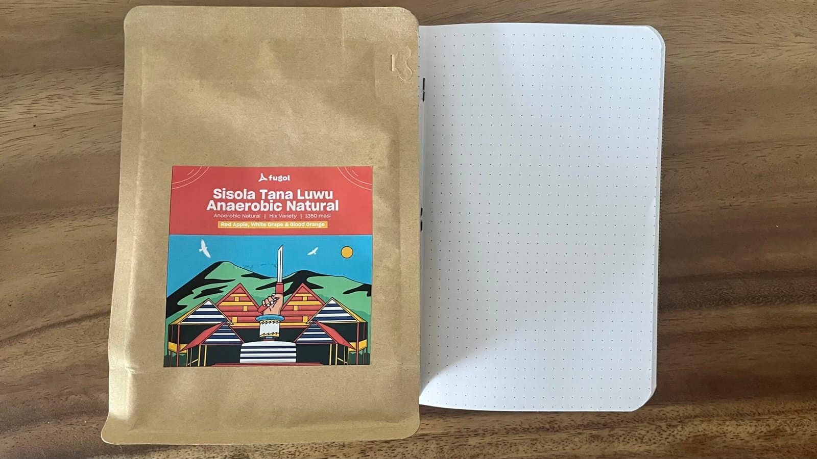 Vibrant illustration of anaerobic natural apple and blood orange fruit seeds on a compostable seed packet. Ideal for sustainable gardening and organic planting projects.